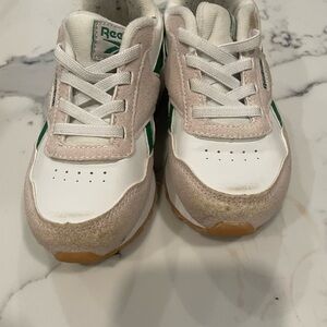 Reebok Kids White and Pink Sneakers